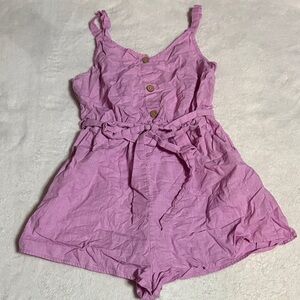 SHEIN Pink romper with pockets